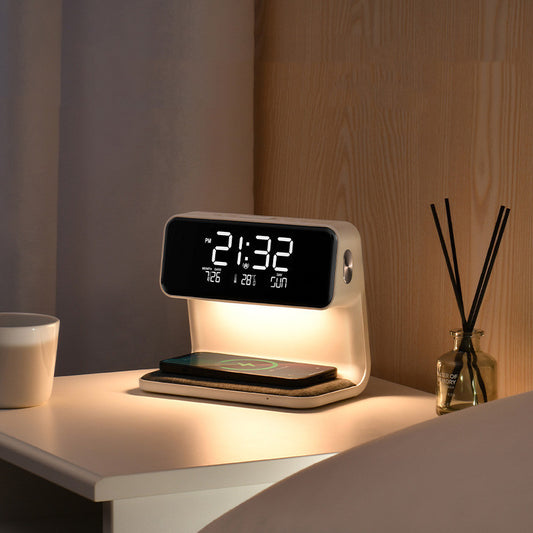 3 In 1 Bedside Lamp with Alarm Clock