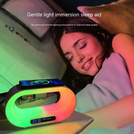 3 In 1 LED Night Light Smart Wireless Charger & Alarm Clock