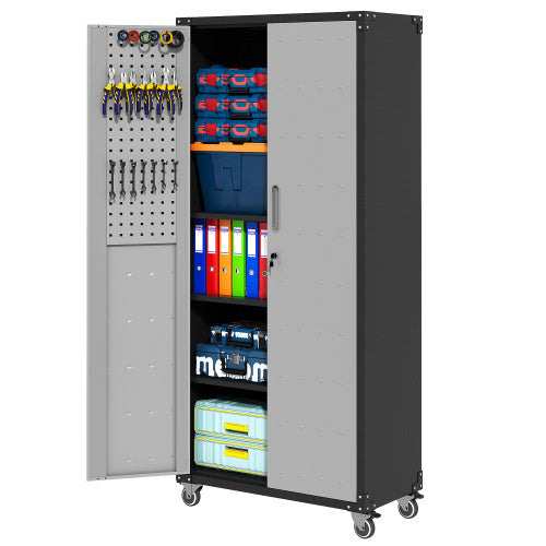 Metal Garage Storage Cabinet With Wheels