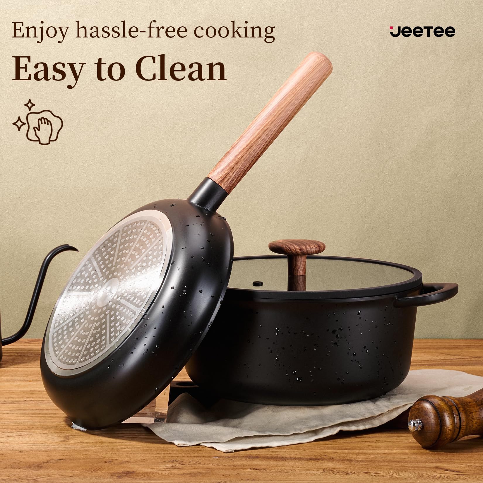 11-Piece Non-Stick Ceramic Cookware Set