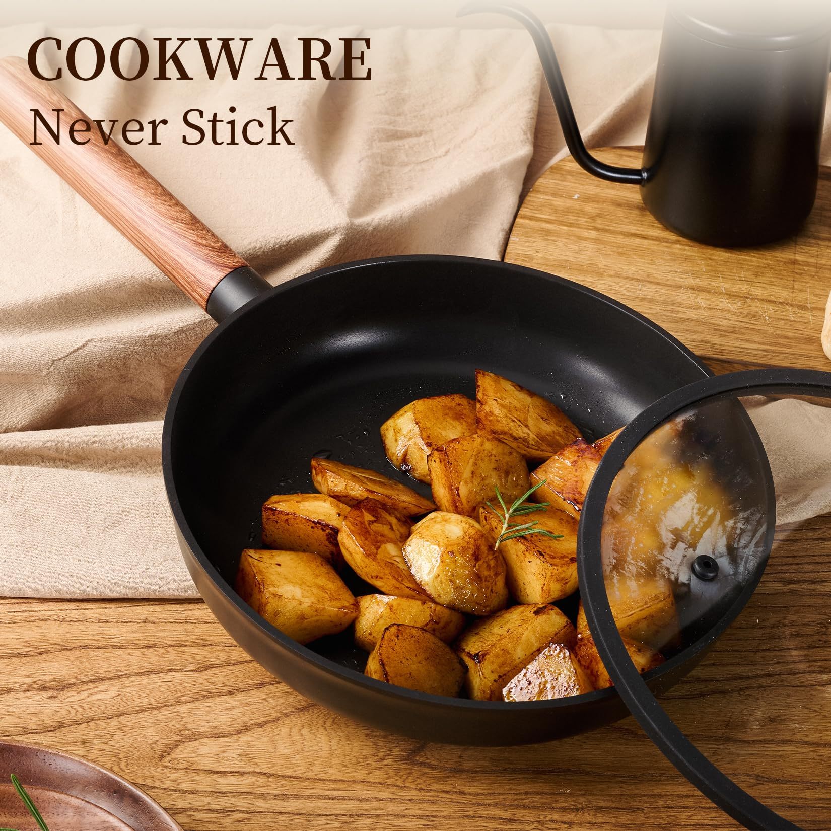 11-Piece Non-Stick Ceramic Cookware Set