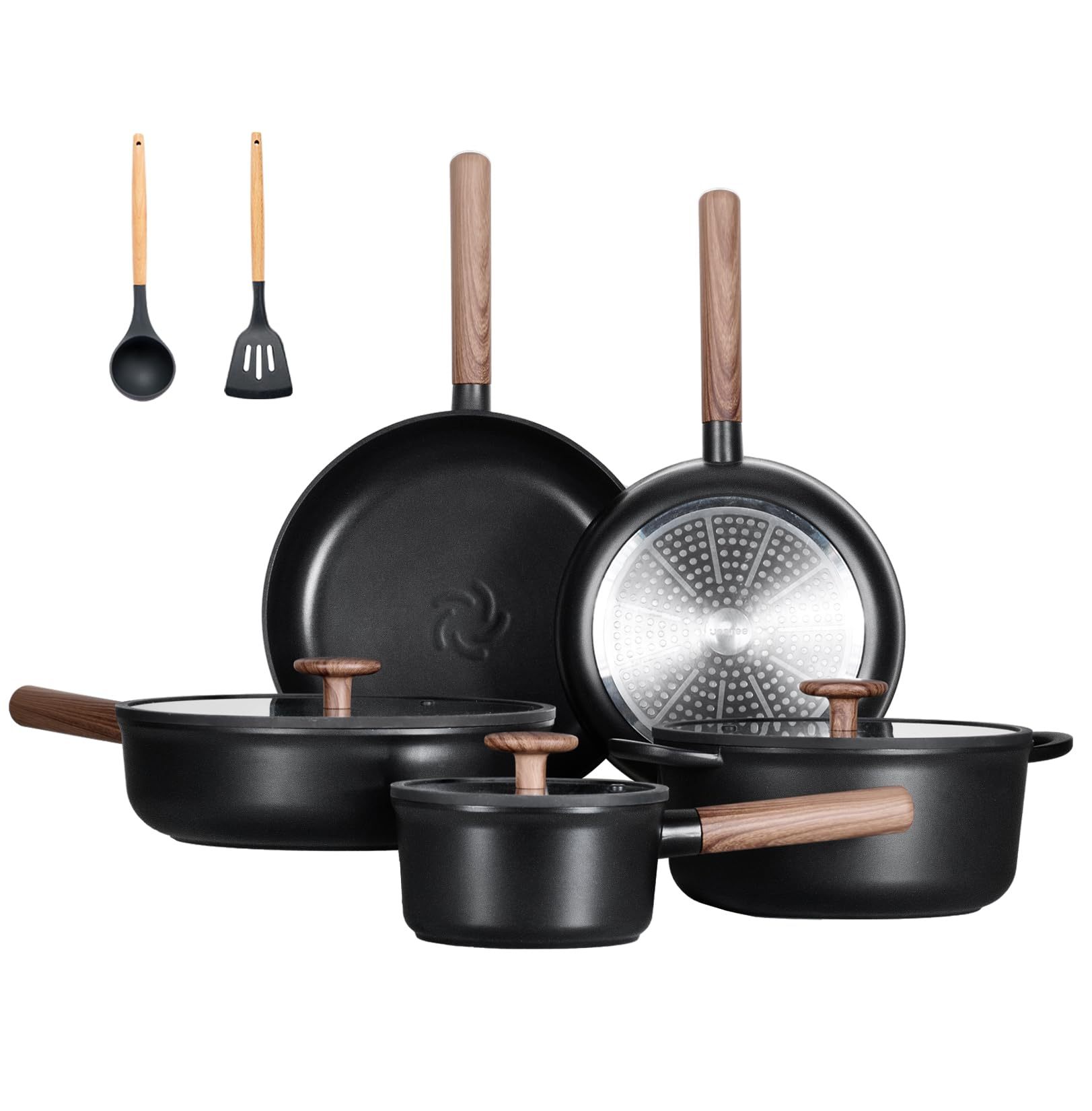 11-Piece Non-Stick Ceramic Cookware Set