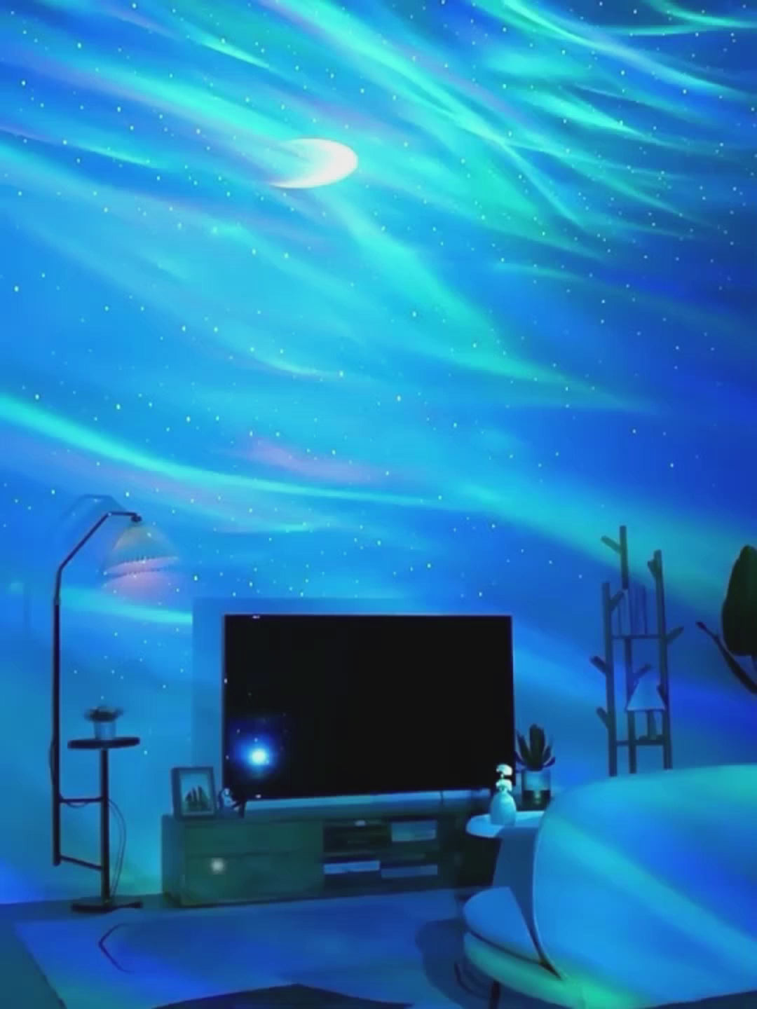 LED Galaxy Star Night Light Projector